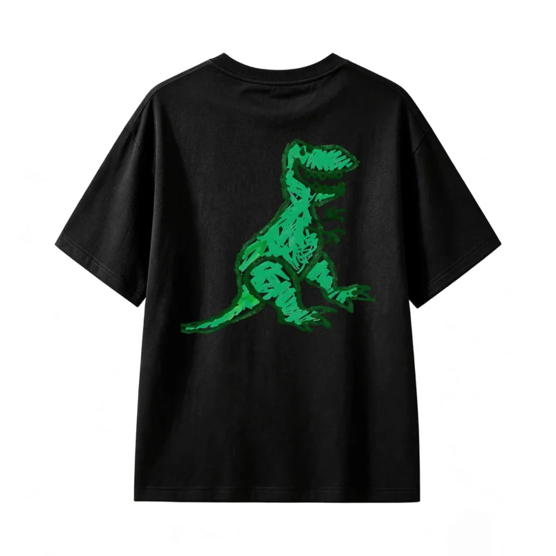 Remera Algodón Estampado Dinosaurio Rex Diseño Creativo