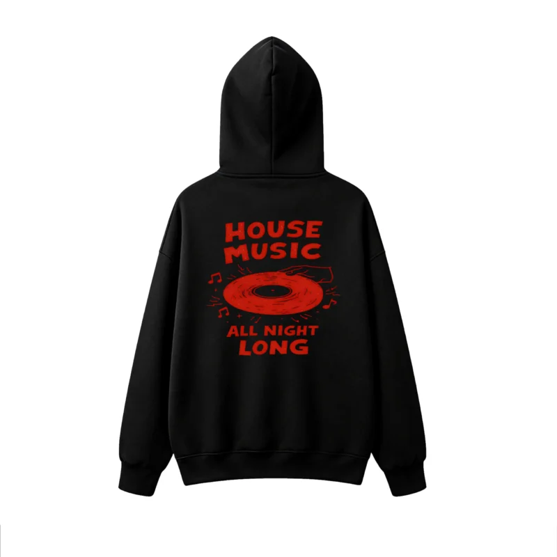 Buzo capucha estampado House Music Disco Dj Fiesta