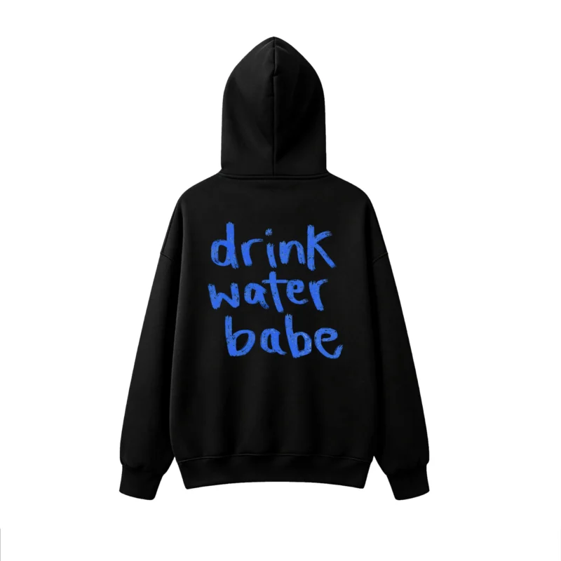 主图_1 Buzo capucha estampado frase Drink Water
