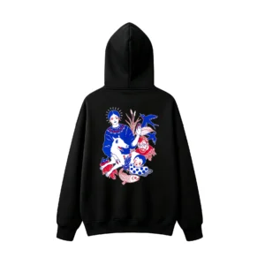 主图_1 Buzo capucha estampado arte surrealista