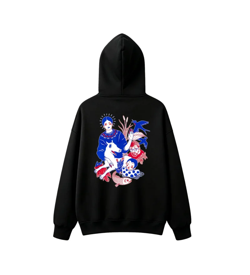 主图_1 Buzo capucha estampado arte surrealista