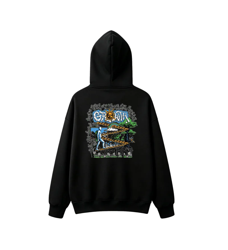 主图_1 Buzo capucha estampado Growth surrealista