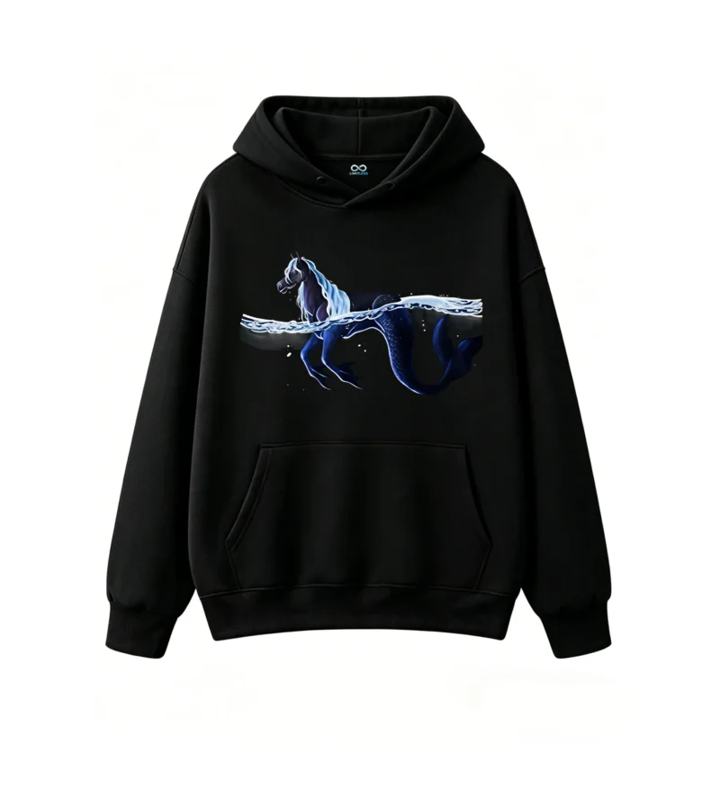 主图_1 Mystical Seahorse Mermaid Fantasy Art Hoodie