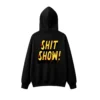 Buzo capucha estampado Shit Show ilustración