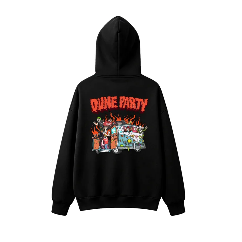 主图_1 Buzo capucha estampado Dune Party estilo punk