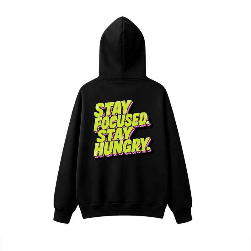 主图_1 Buzo capucha estampado frase Stay Focused