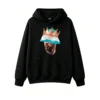 主图_1 Messi The GOAT King Argentina Flag Crown Hoodie