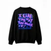 Buzo cuello redondo, estampa Boom pop art