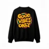 主图_1 Buzo cuello redondo, estampa Good Vibes retro
