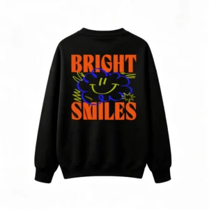 主图_1 Buzo cuello redondo, estampa Bright Smiles ilustración