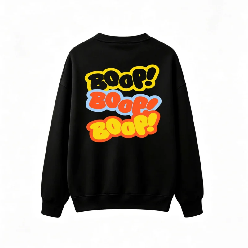 Buzo cuello redondo, estampa Boop retro pop art