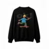 Buzo cuello redondo, estampa deporte skate