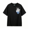 Remera Algodón Diseño Corazón Océano Ballena Estilo Urbano