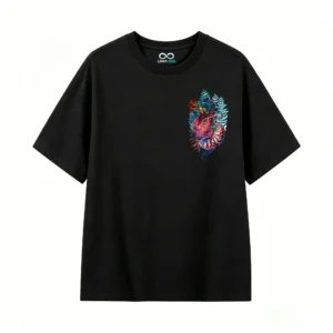 Remera Algodón Estampado Corazón Nautilus Arte Surrealista