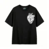 Remera Algodón Estampado Corazón Galaxia Premium Casual