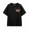 Remera Algodón Estampado Corazón Daga Mariposa Gótico Full
