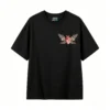 Remera Algodón Estampado Corazón Alas Mariposa Oversize
