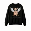 Funny Sunglasses Flying Pig Crew Neck Sweatshirt