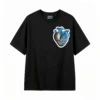 Remera Algodón Estampado Corazón Ballena Galaxia Artístico