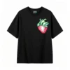 主图_1 Remera Algodón Estampado Frutilla Corazón Arte Botánico