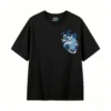 主图_1 Remera Algodón Estampado Corazón Olas Estilo Urbano Oversize