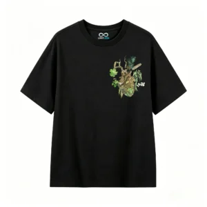 Remera Algodón Estampado Corazón Bosque Diseño Botánico