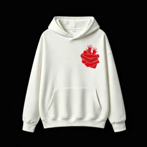 Buzo con Capucha Algodón Estampado Abrazo Corazón Diseño Premium Urbano