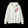 Buzo con Capucha Algodón Estampado Corazón Neón Estilo Urbano Oversize