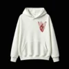 主图_2 Buzo con Capucha Algodón Estampado Corazón Alas Abstracto Casual Moda