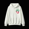 Buzo con Capucha Algodón Estampado Corazón Frutilla Arte Surrealista