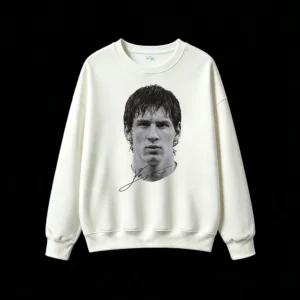 Lionel Messi Vintage Portrait Signature Sweatshirt