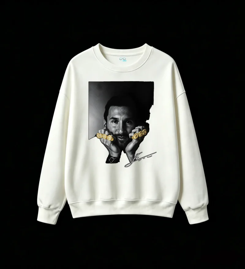 Lionel Messi Champion Rings Graphic Sweatshirt