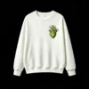 Buzo Cuello Redondo Algodón Estampado Corazón Cactus Botánico Original