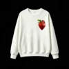 主图_2 Buzo Cuello Redondo Algodón Estampado Corazón Frutilla Arte Urbano Full
