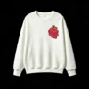 主图_2 Buzo Cuello Redondo Algodón Estampado Corazón Abrazo Minimalista Premium