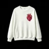 Buzo Cuello Redondo Algodón Estampado Corazón Anatómico Diseño Urbano