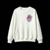 Buzo Cuello Redondo Algodón Estampado Corazón Anatomía Ciencia Premium