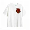 Remera Algodón Estampada Corazón Rosa Anatomía Casual Art