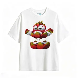 主图_2 Remera Algodón Estampado Fruta Exótica Diseño Creativo Premium