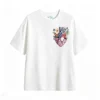 Remera Algodón Estampado Corazón Floral Arte Botánico Full