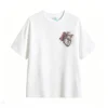 Remera Algodón Estampado Corazón Rosas Estilo Vintage Trendy