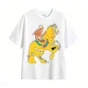 Remera Algodón Estampa Calavera Caballo Vintage Oversize