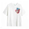 Remera Algodón Estampado Corazón Anatómico Origami Premium
