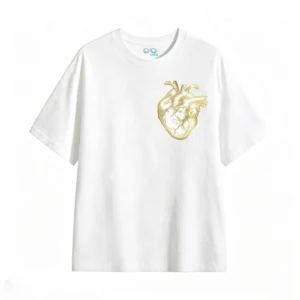 Remera Algodón Estampado Corazón Anatómico Premium Moda