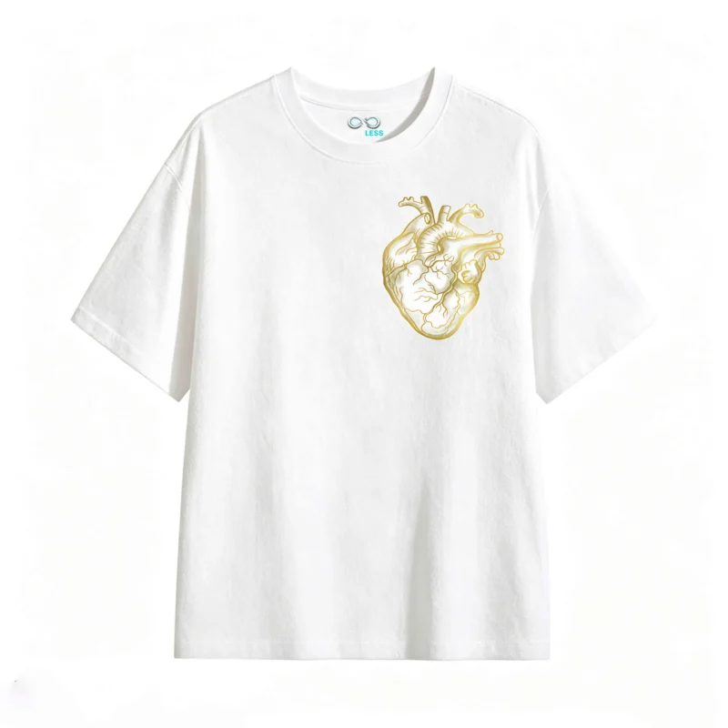 主图_2 Remera Algodón Estampado Corazón Anatómico Premium Moda