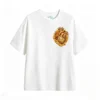 Remera Algodón Estampado Corazón Oro Flores Casual Premium