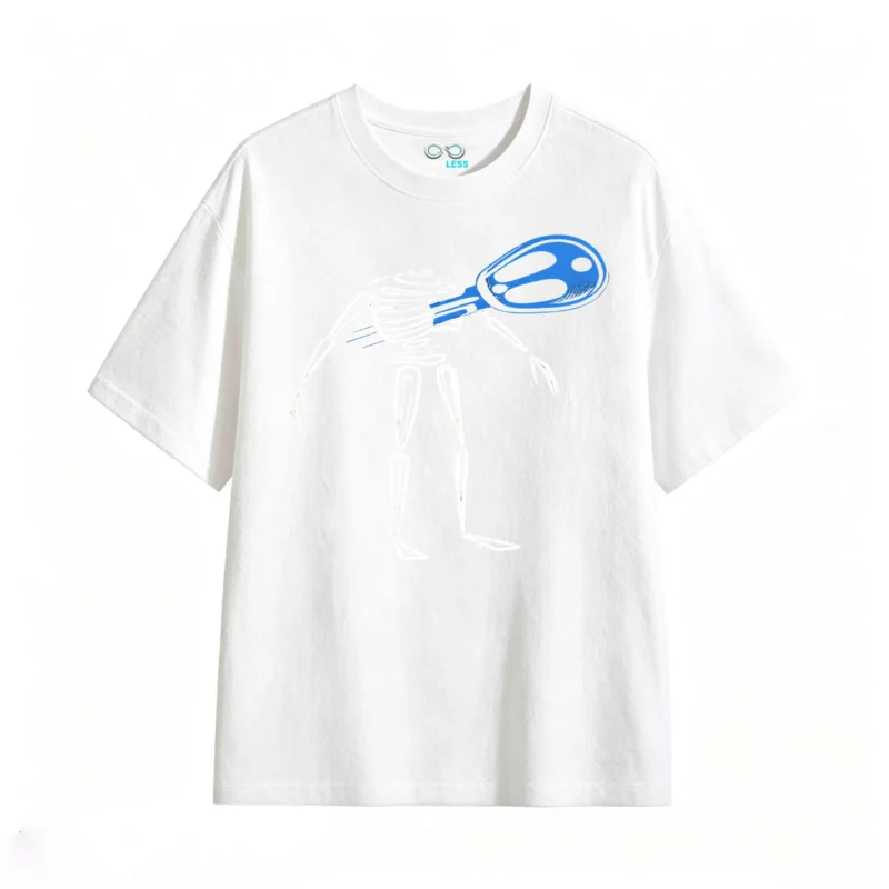 Remera Algodón Estampado Esqueleto Llave Diseño Urbano Premium