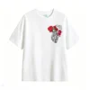 Remera Algodón Estampado Corazón Flores Diseño Artístico