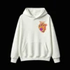 Buzo con Capucha Algodón Estampado Corazón Psicodélico Trendy Casual