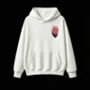 主图_2 Buzo con Capucha Algodón Estampado Corazón Floral Diseño Artístico Premium